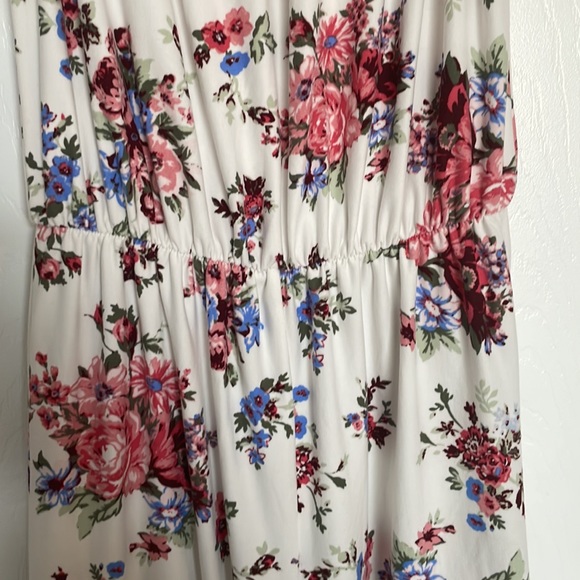 No Comment NY.LA ruffle shoulder cropped wide leg jumpsuit - Picture 5 of 7